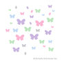 Childrens Butterfly Flutter Wall Stickers Set, thumbnail 4 of 5