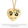 Personalised Yellow Gold Plated Sterling Silver Leopard Necklace, thumbnail 10 of 12