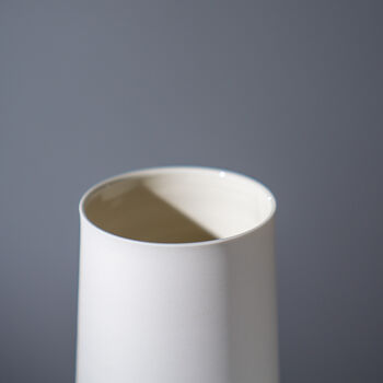 Handmade Conical Blue Seascape Vase, 3 of 7