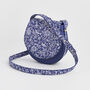 Blue Agnes Floral Saddle Bag, thumbnail 6 of 8