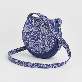 Blue Agnes Floral Saddle Bag, 6 of 8