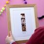 Retro Photo Strip Framed Print For Mother's Day, thumbnail 1 of 7