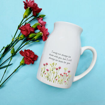 Personalised Pink Flower Vase | Gift For Friends, 3 of 5
