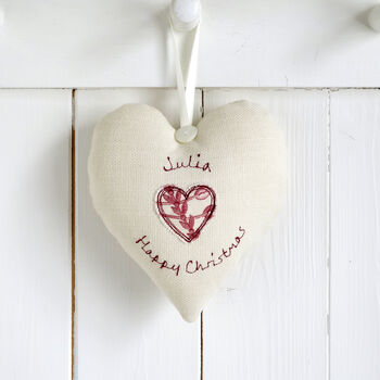 Personalised 80th Birthday Hanging Heart Gift For Her, 8 of 12