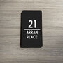 Stylish Vertical House Sign Number, thumbnail 2 of 9