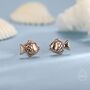 Sterling Silver Japanese Taiyaki Fish Desert Stud Earrings, thumbnail 5 of 12