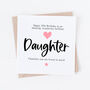 Personalised Daughter Milestone Age Birthday Card, thumbnail 1 of 2