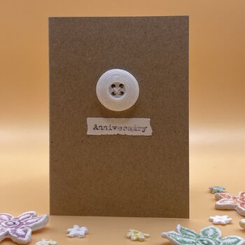 'Anniversary' Porcelain Button Card, 4 of 5