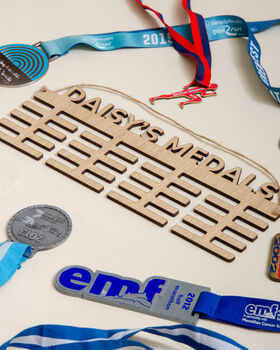 Multicolour Personalised Medal Hanger, 10 of 12