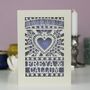 Our First Valentine's Personalised Papercut Card, thumbnail 8 of 11