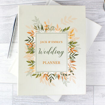 Personalised Wedding Planner Autumnal Gift, 3 of 3