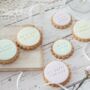 Personalised You Got Married Iced Biscuits Box Of 12, thumbnail 1 of 3