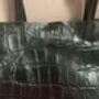 Personalised Real Leather Tote Bag Croc Print, thumbnail 11 of 12