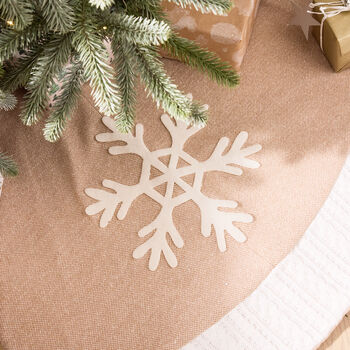 Cosy Christmas Snowflake Tree Skirt, 2 of 4