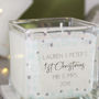 First Married Christmas Snowflake Scented Candle, thumbnail 4 of 5