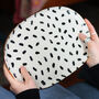 Polka Dot Ceramic Oval Platter, thumbnail 1 of 5