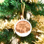 Baby's First Christmas Personalised Wooden Decoration, thumbnail 8 of 12