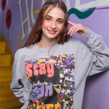 Stay In Bed Women's Slogan Sweatshirt, 4 of 11