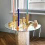 Gold Tube Abstract Structure Candle Holder, thumbnail 1 of 3