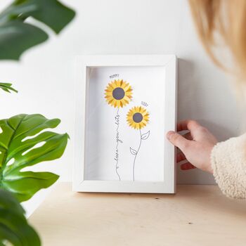 3D Sunflower Family Print, 2 of 2