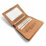 Tan Hunter Leather Wallet Personalised Zipper Gift For Him, thumbnail 2 of 8
