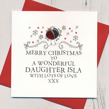 Personalised Family Relation Christmas Card By Eggbert &amp; Daisy | notonthehighstreet.com