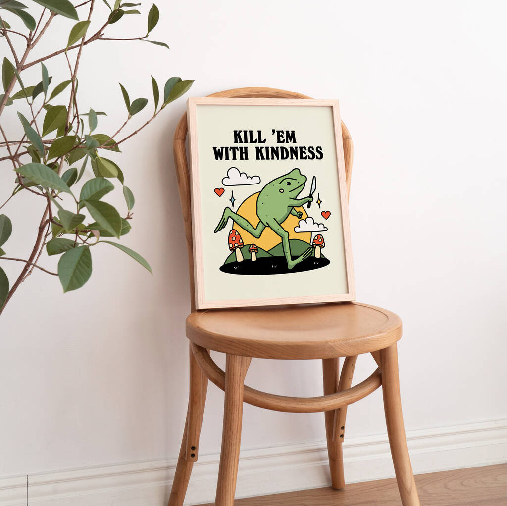 Kill Em With Kindness' Frog Mug – Kinder Planet Company