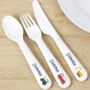 Personalised Digger Design Dinner Set, thumbnail 7 of 10