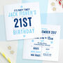 Personalised Party Invitations Double Sided, thumbnail 1 of 7