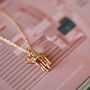 Jellyfish Birthstone Charm Necklace, thumbnail 4 of 12