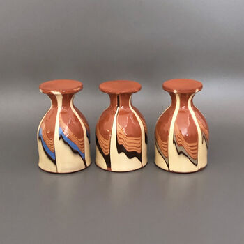 Set Of Five Colourful Ceramic Wine Goblets, 8 of 10