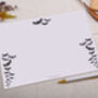 A4 Origami Writing Paper That Folds Into An Envelope With Gothic Bat Design, thumbnail 2 of 5