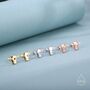 Bull Stud Earrings In Sterling Silver, thumbnail 4 of 11