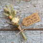 Will You Be My Bridesmaid Dried Flower Posy In Ivory, thumbnail 2 of 3