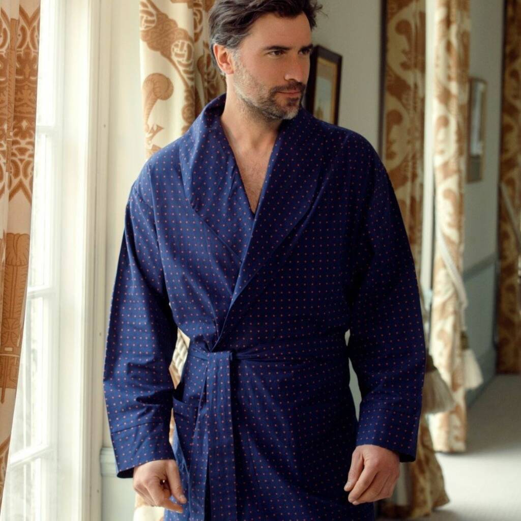 Men's Lightweight Dressing Gown Pacific, 1 of 4
