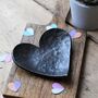 Personalised Steel Heart Dish, 11th Anniversary Gift, thumbnail 5 of 10