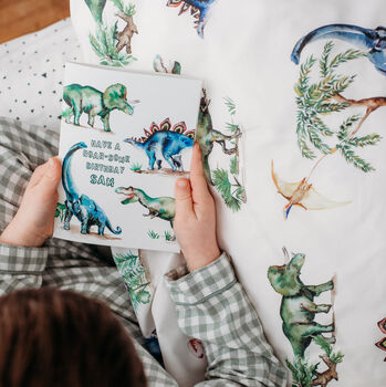 Dinosaurs Children's Bedding Set, 7 of 10