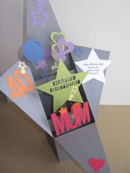 3D Personalised Very Tall Box Birthday Card, 4 of 8