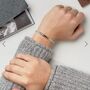 Adjustable Silver Tone Grey Woven Men's Bracelet, thumbnail 1 of 3