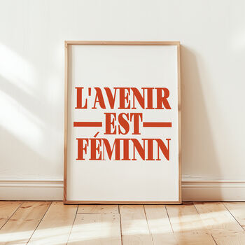 L'avenir Est Feminin Giclée Retro Art Print, 2 of 3