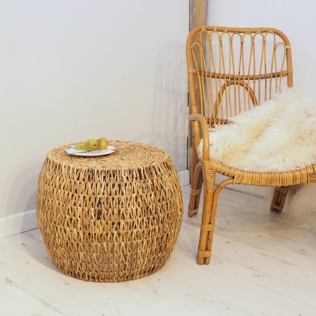 Wicker Coffee Table Round By Za Za Homes