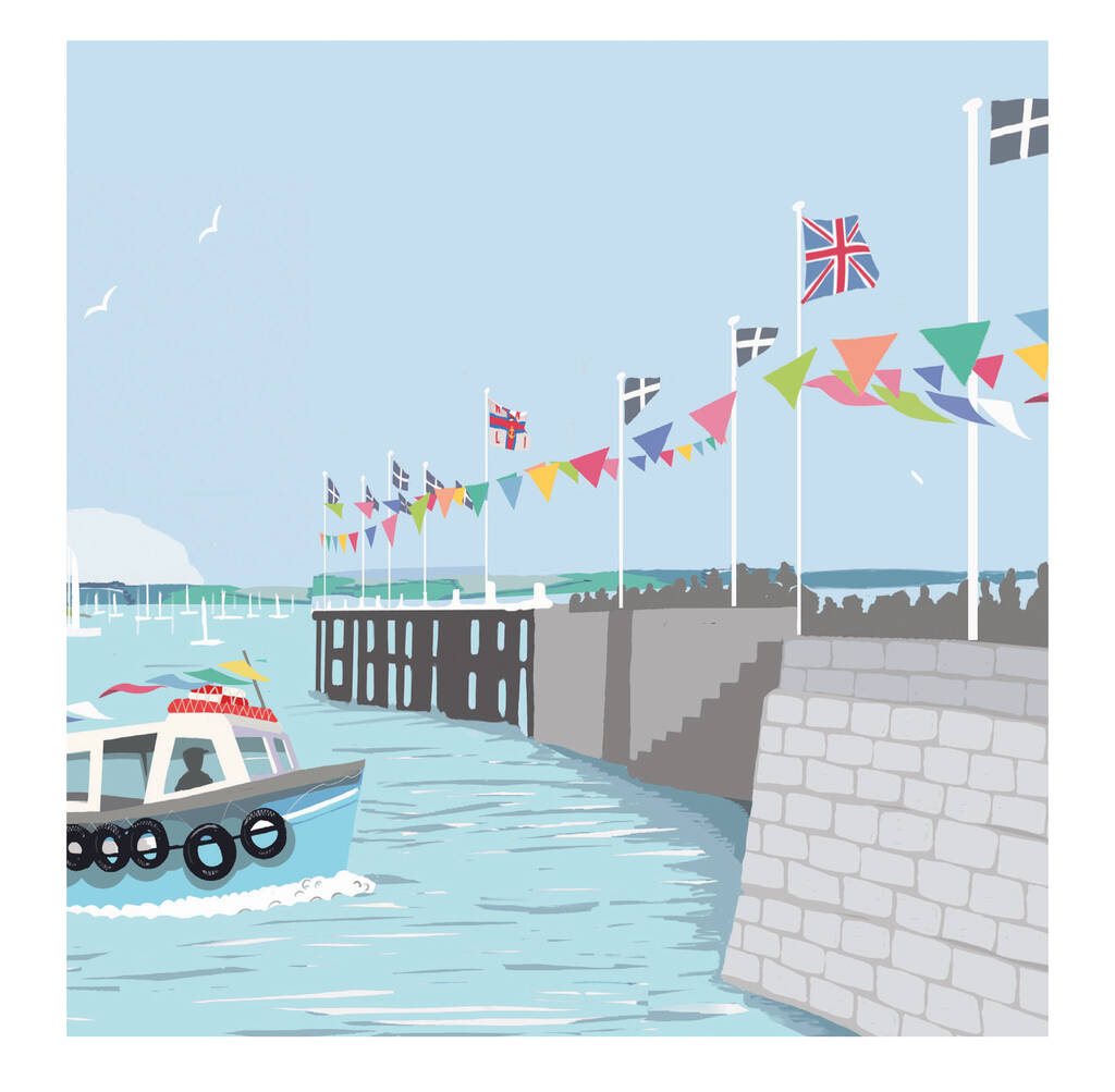 Set Of Four Falmouth Cards By Betty Boyns