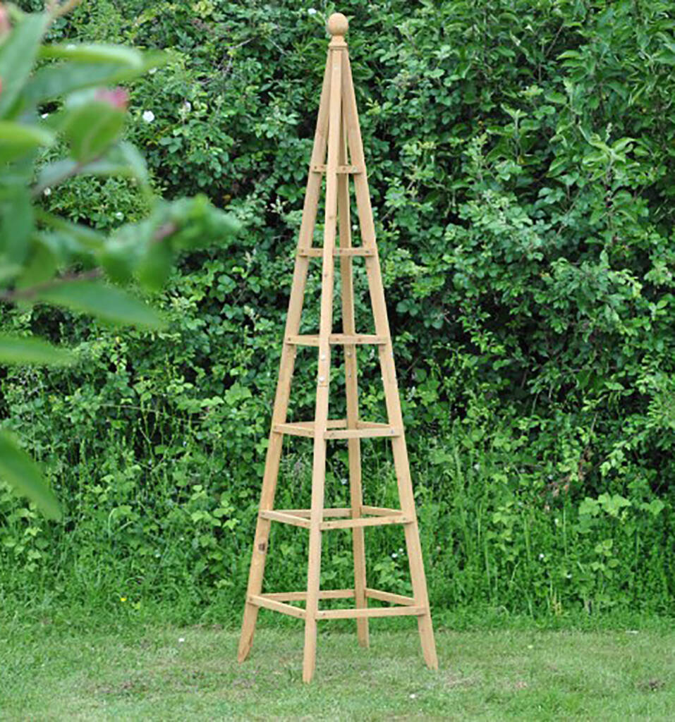 Large Wooden Garden Obelisk, 1 of 3