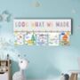 New! “Look What We Made” Kid’s Art / Photo Hanging Wall Decor, thumbnail 1 of 6