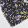 Navy Passion Flower Lightweight Long Scarf, thumbnail 4 of 4