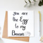 Egg And Bacon Card, thumbnail 1 of 3