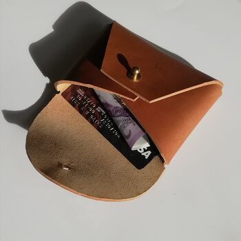 Handmade Leather Personalised Card Purse/Wallet, 7 of 7