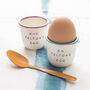 Personalised Pair Of Ceramic Egg Cups, thumbnail 3 of 4