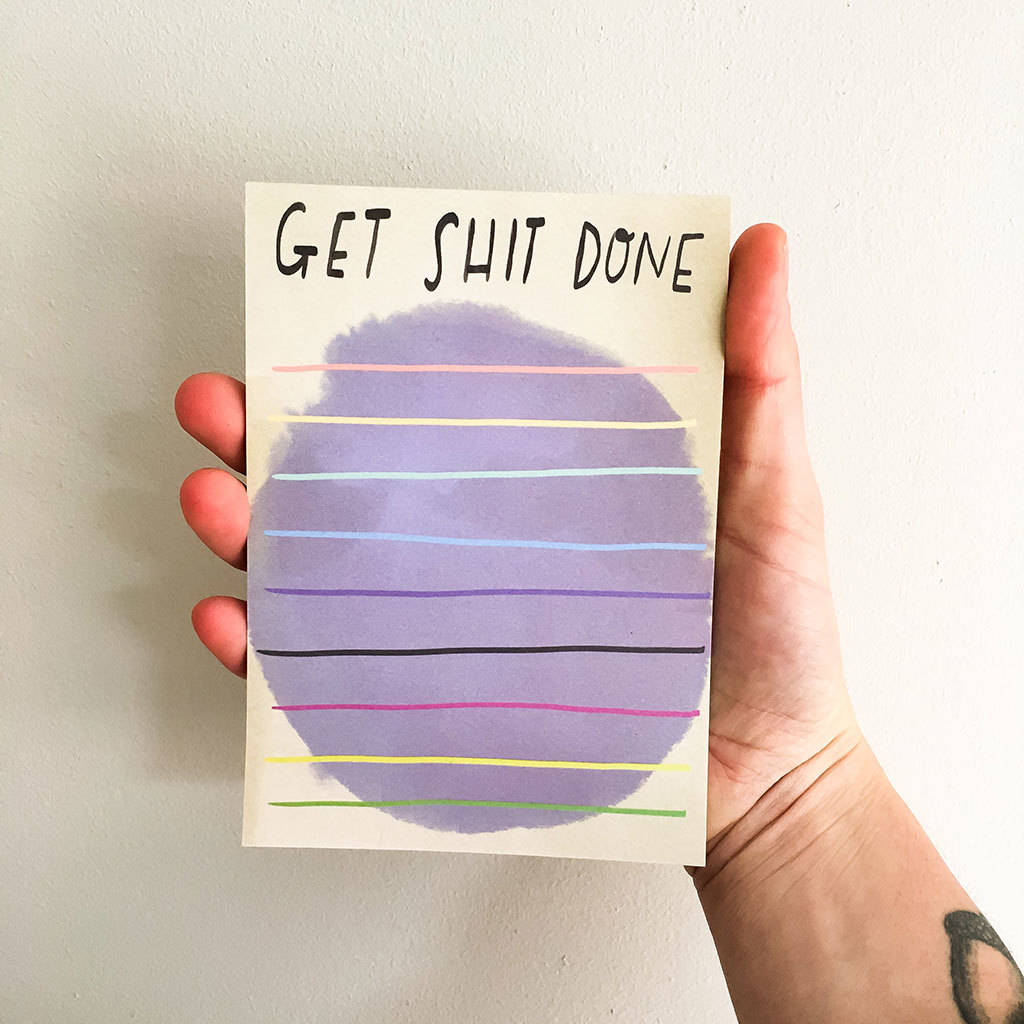 Desk Jotter To Do List Pad By Nicola Rowlands