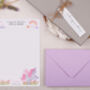 A5 Personalised Children's Stationery Set Gift With Unicorn Design, thumbnail 3 of 9